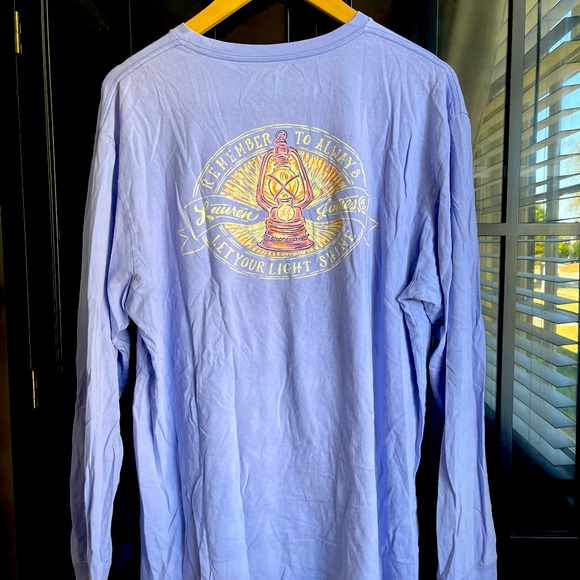 Lauren James sz medium long sleeve Lilac tee - Picture 3 of 3